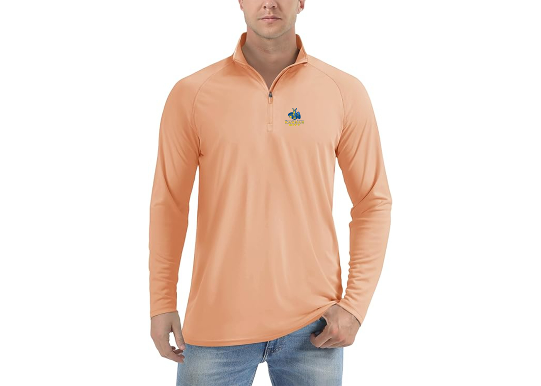 Men's UMKC Kangaroos Lightweight Quarter-Zip Athletic Shirt Long Sleeve Performance Wear