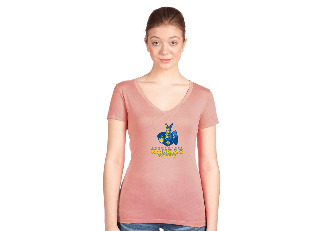 Women's UMKC Kangaroos Next Level V-Neck T-Shirt