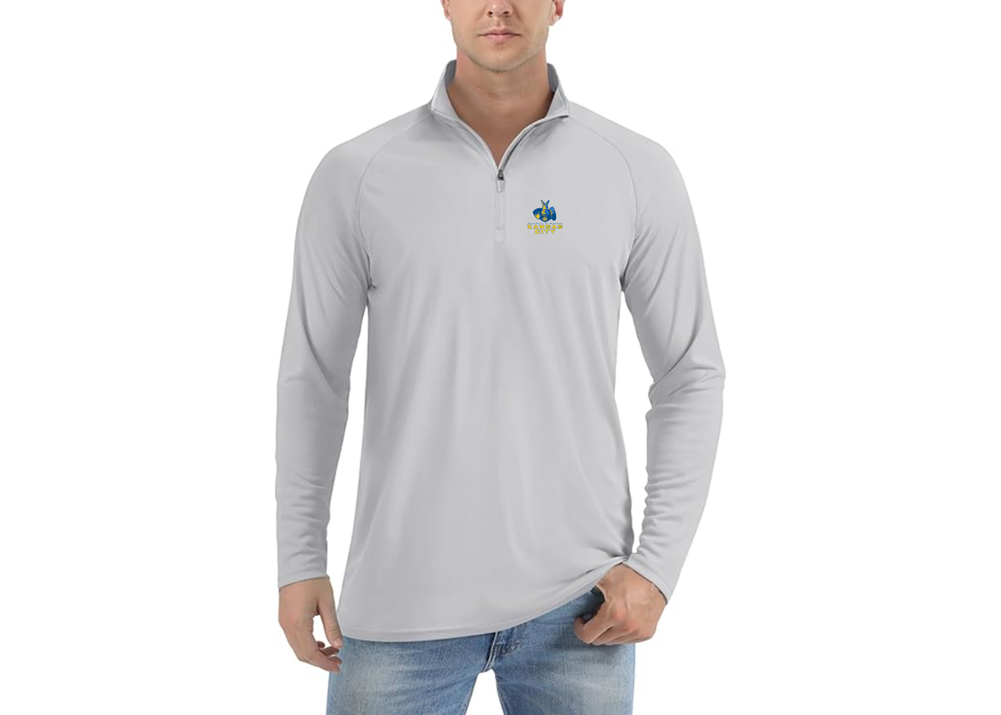 Men's UMKC Kangaroos Lightweight Quarter-Zip Athletic Shirt Long Sleeve Performance Wear