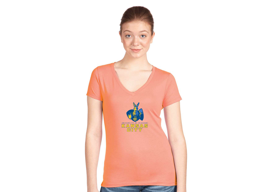 Women's UMKC Kangaroos Next Level V-Neck T-Shirt