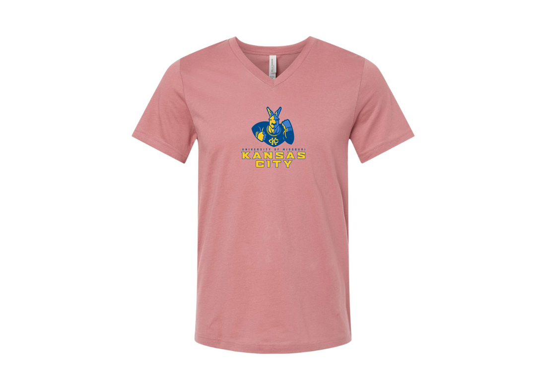 UMKC Kangaroos BELLA  CANVAS - Jersey V-Neck T-Shirt