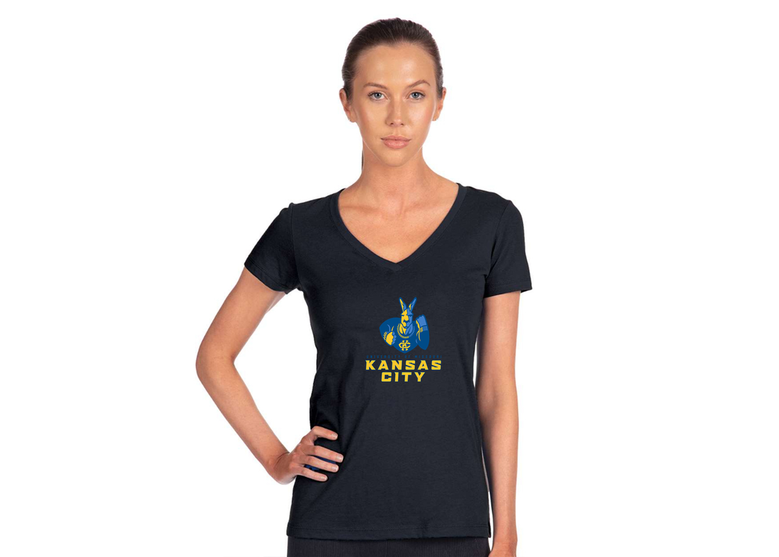 Women's UMKC Kangaroos Next Level V-Neck T-Shirt