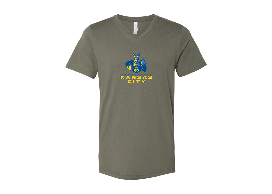 UMKC Kangaroos BELLA  CANVAS - Jersey V-Neck T-Shirt