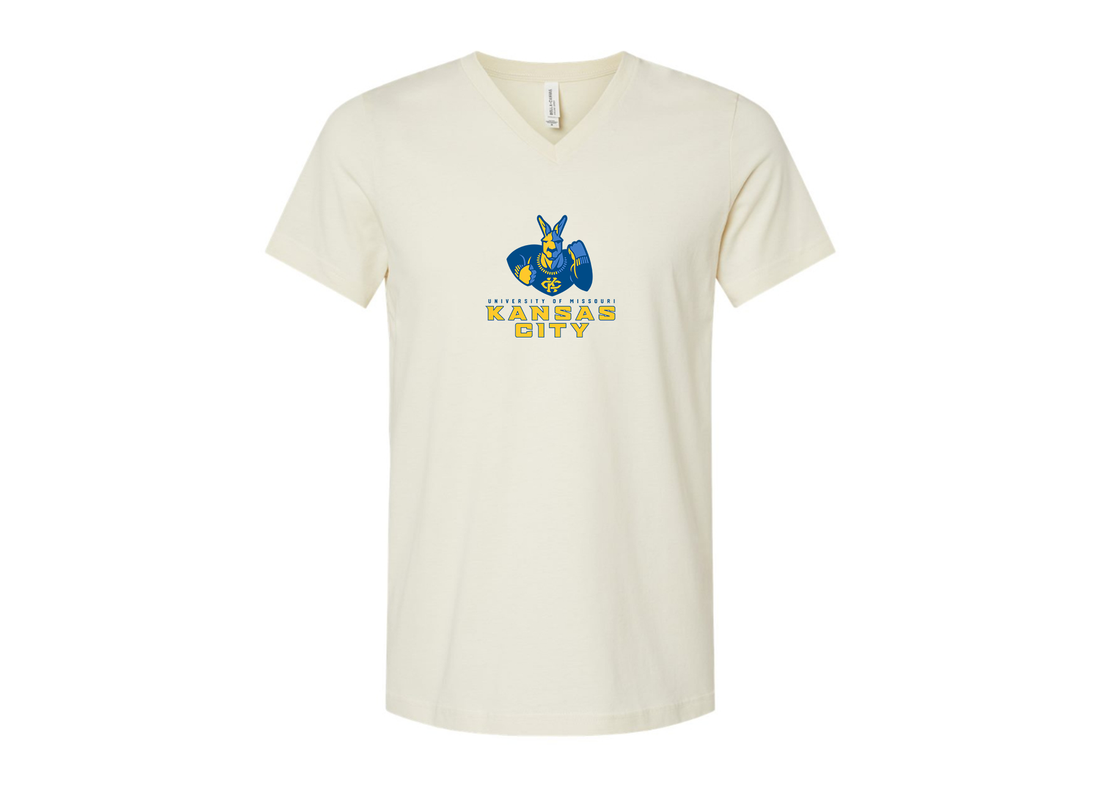 UMKC Kangaroos BELLA  CANVAS - Jersey V-Neck T-Shirt