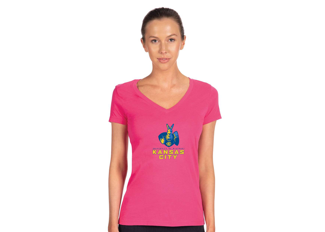 Women's UMKC Kangaroos Next Level V-Neck T-Shirt