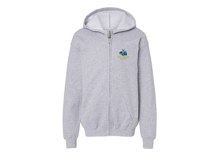 Gildan Heavy Blend Youth UMKC Kangaroos Full Zip Hooded Sweatshirt