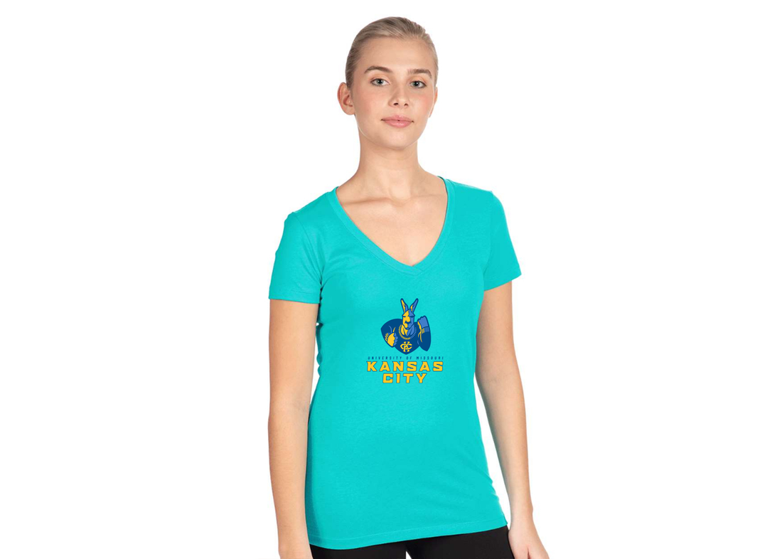 Women's UMKC Kangaroos Next Level V-Neck T-Shirt